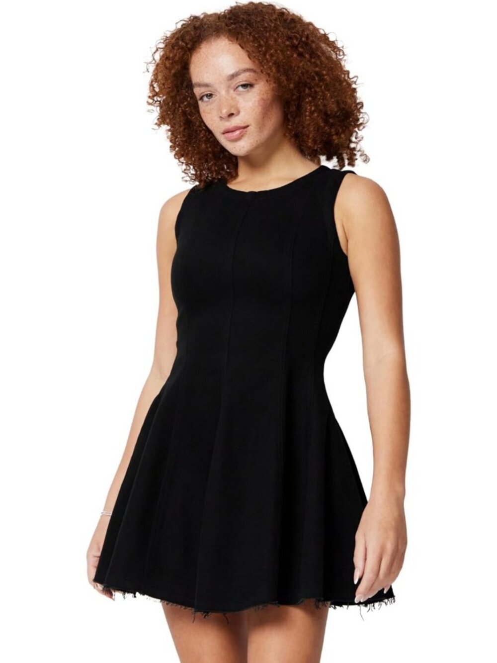 Chic Women's Fit & Flare Denim Mini Dress - Perfect for Casual Outings & Summer